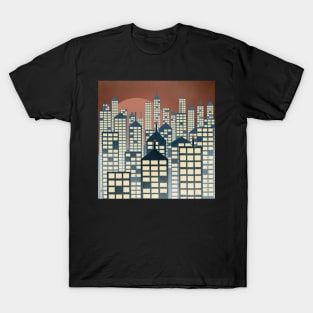 City at sunset T-Shirt